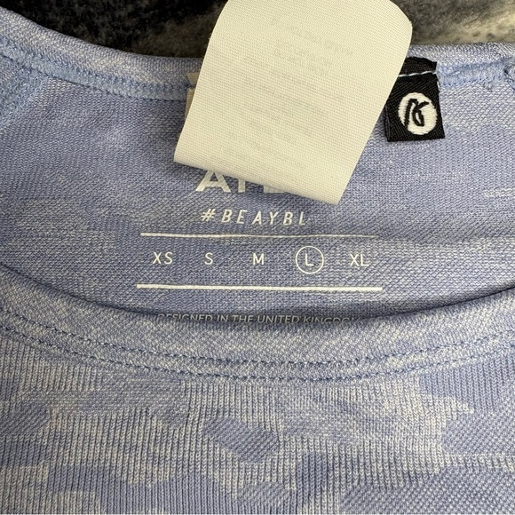 AYBL Soft Blue Patterned Top - Picture 2 of 3